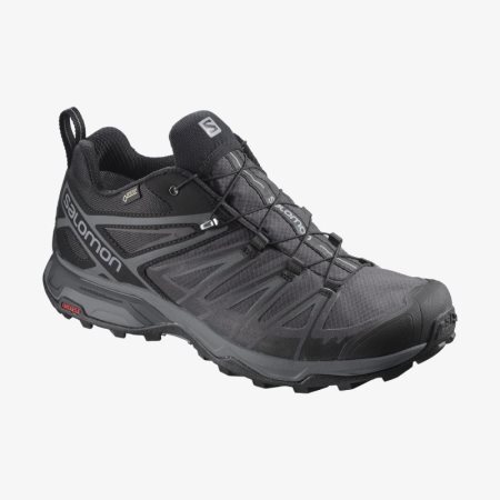 Salomon X ULTRA 3 WIDE GORE-TEX Mens Hiking Shoes Black | Salomon South Africa